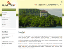 Tablet Screenshot of hoteltopky.sk